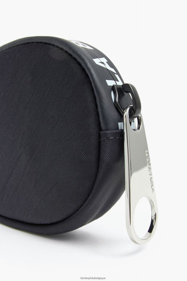 accessoires Bimba Y Lola porte-monnaie ovale en nylon noir HV44861014