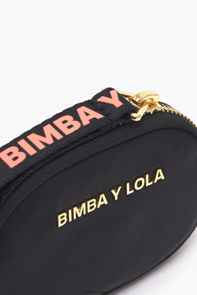 accessoires Bimba Y Lola porte-monnaie ovale en nylon noir HV44861015
