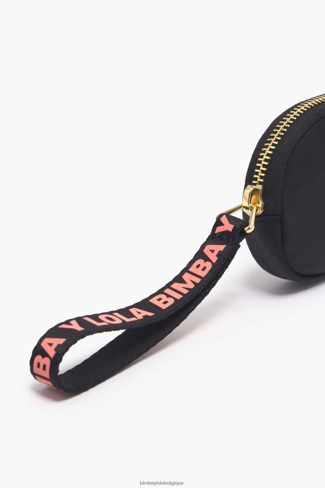 accessoires Bimba Y Lola porte-monnaie ovale en nylon noir HV44861015