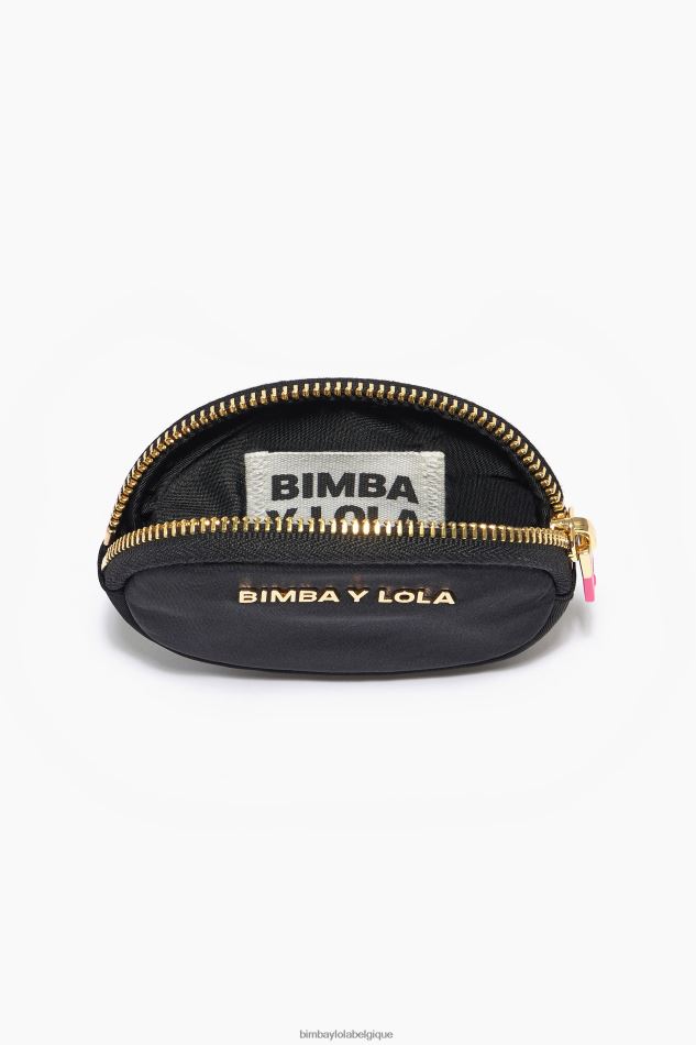 accessoires Bimba Y Lola porte-monnaie ovale en nylon noir HV44861061