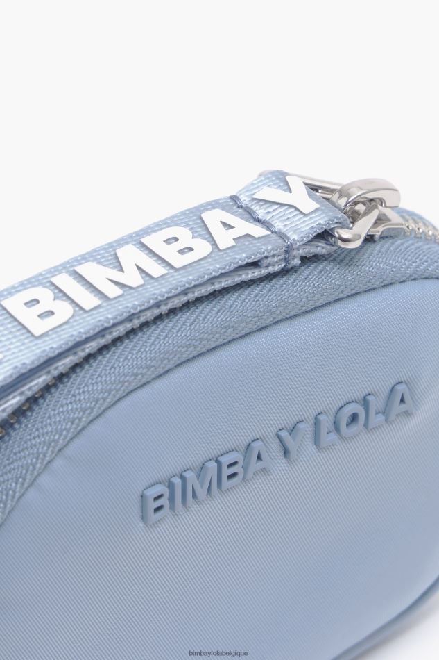 accessoires Bimba Y Lola porte-monnaie ovale en nylon pastel bleu HV4486977