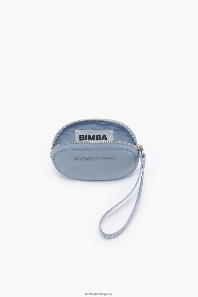 accessoires Bimba Y Lola porte-monnaie ovale en nylon pastel bleu HV4486977
