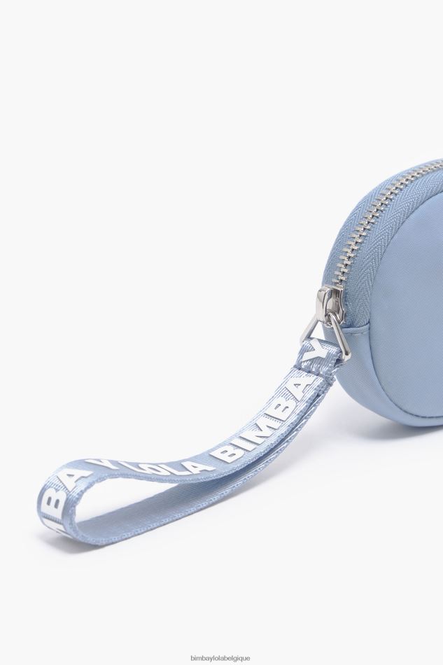 accessoires Bimba Y Lola porte-monnaie ovale en nylon pastel bleu HV4486977