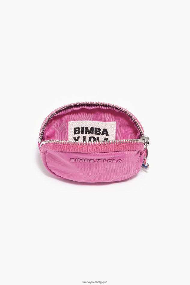 accessoires Bimba Y Lola porte-monnaie ovale en nylon rose HV44861062