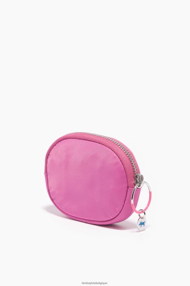 accessoires Bimba Y Lola porte-monnaie ovale en nylon rose HV44861062