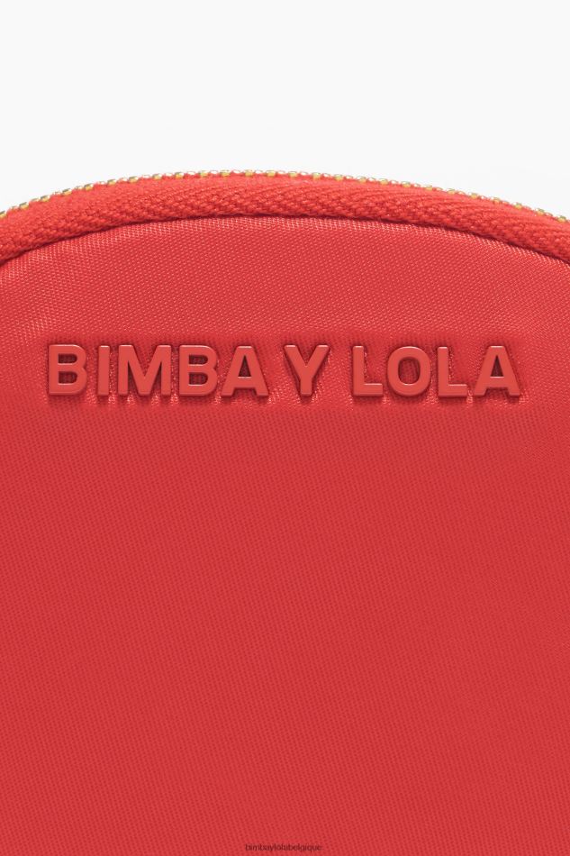 accessoires Bimba Y Lola porte-monnaie ovale en nylon rouge HV44861060
