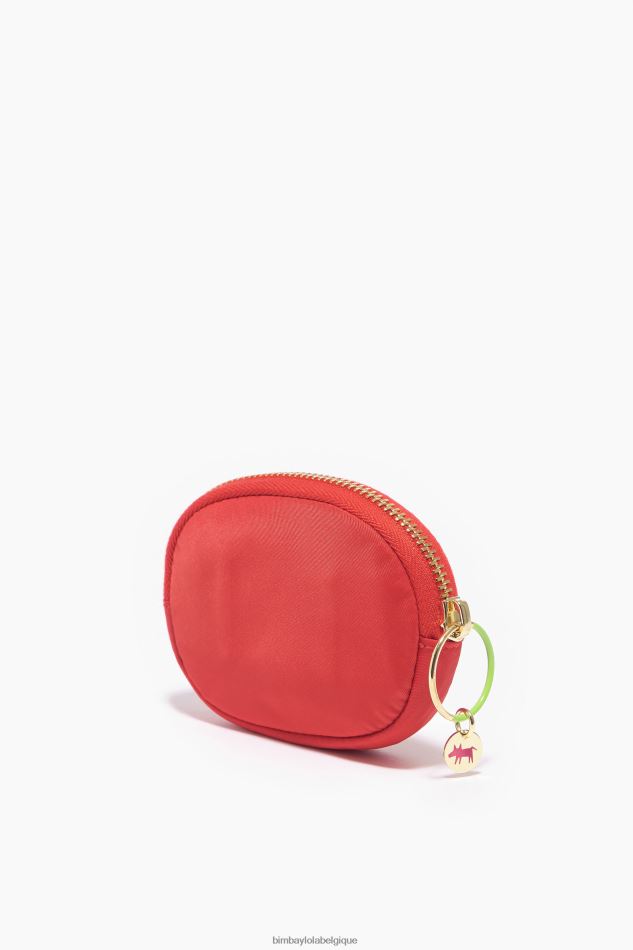 accessoires Bimba Y Lola porte-monnaie ovale en nylon rouge HV44861060