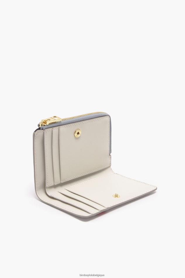 accessoires Bimba Y Lola porte-monnaie petits coeurs en cuir gris HV44861003