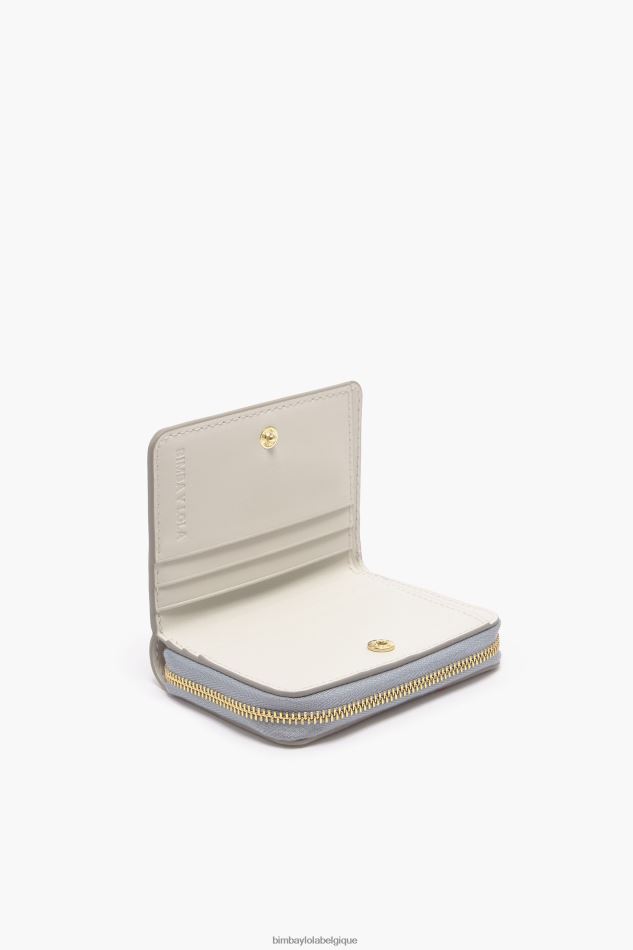 accessoires Bimba Y Lola porte-monnaie petits coeurs en cuir gris HV44861010