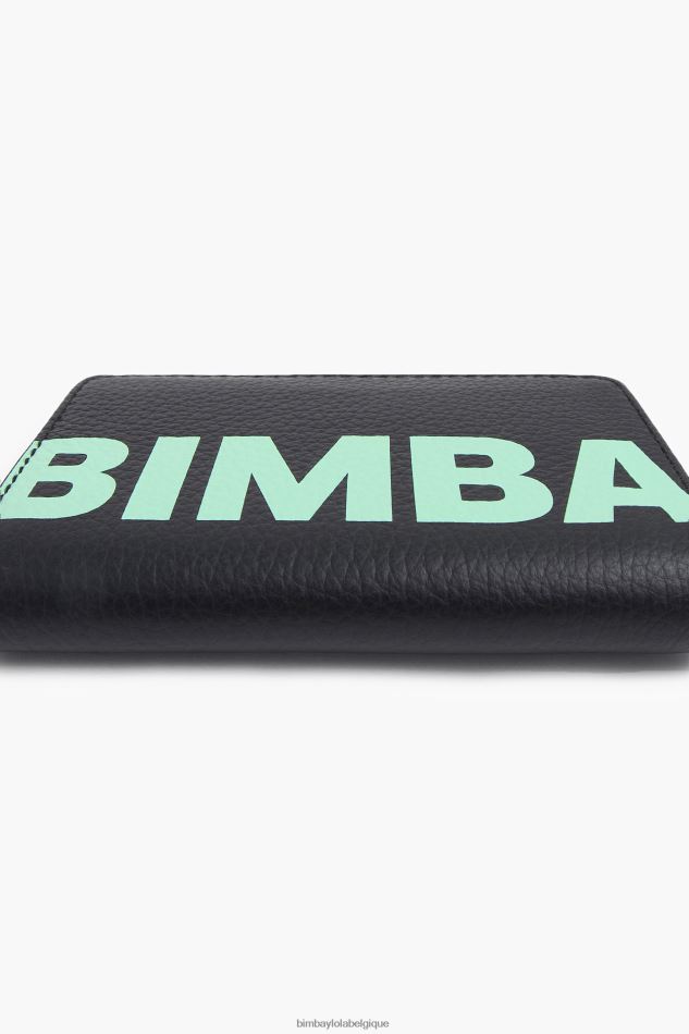 accessoires Bimba Y Lola porte-monnaie rectangulaire en cuir noir HV44861001