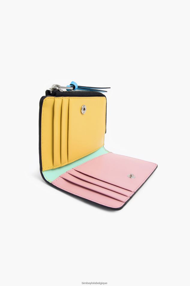 accessoires Bimba Y Lola porte-monnaie rectangulaire en cuir noir HV44861001