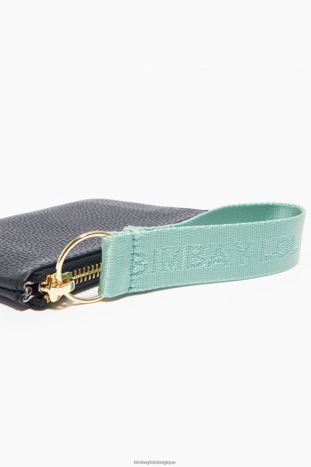 accessoires Bimba Y Lola porte-monnaie rectangulaire en cuir noir HV44861047