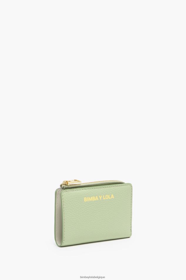 accessoires Bimba Y Lola porte-monnaie rectangulaire en cuir pastel vert HV4486988