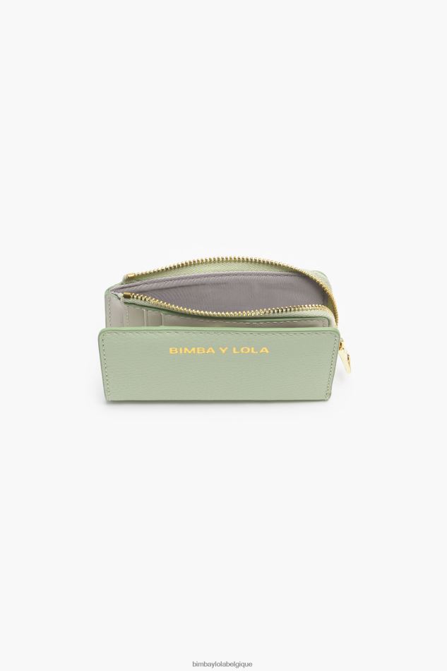 accessoires Bimba Y Lola porte-monnaie rectangulaire en cuir pastel vert HV4486988