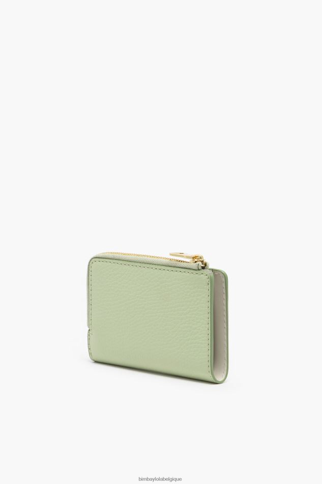 accessoires Bimba Y Lola porte-monnaie rectangulaire en cuir pastel vert HV4486988