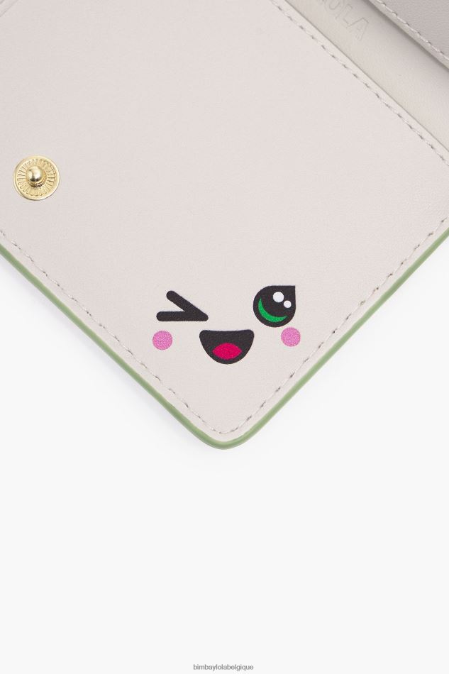 accessoires Bimba Y Lola porte-monnaie rectangulaire en cuir pastel vert HV4486988