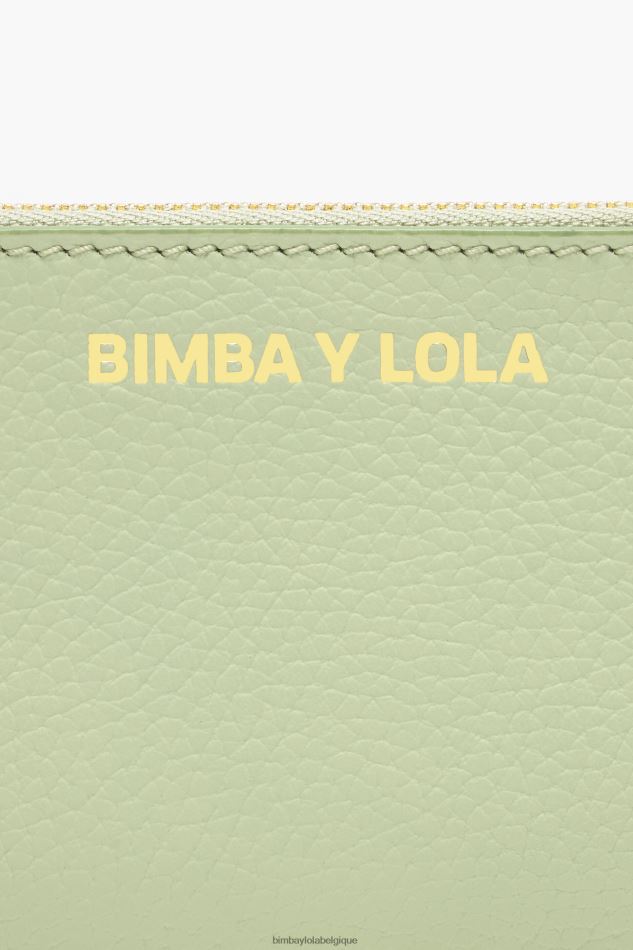 accessoires Bimba Y Lola porte-monnaie rectangulaire en cuir pastel vert HV4486990