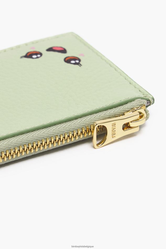 accessoires Bimba Y Lola porte-monnaie rectangulaire en cuir pastel vert HV4486997