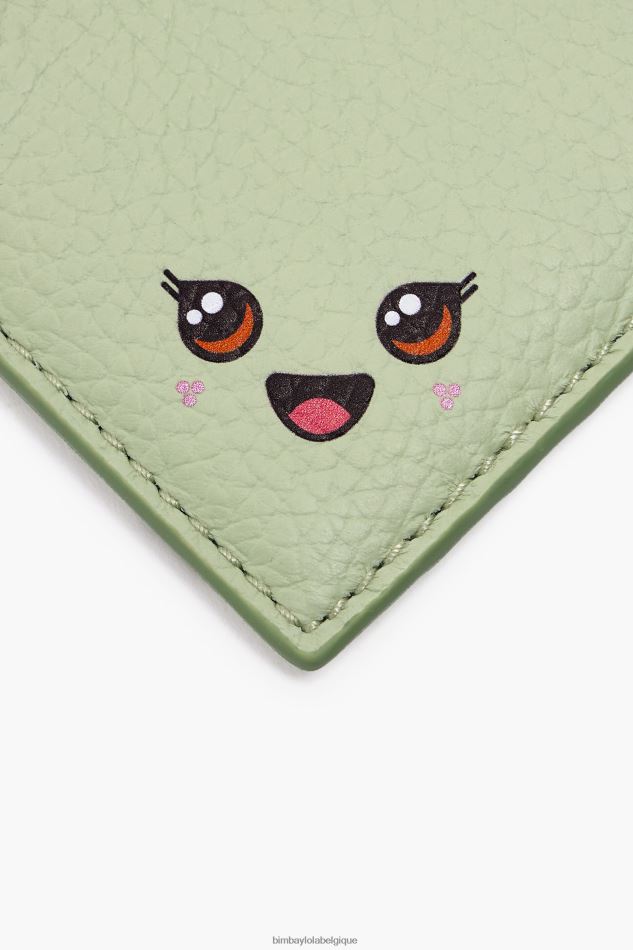 accessoires Bimba Y Lola porte-monnaie rectangulaire en cuir pastel vert HV4486997