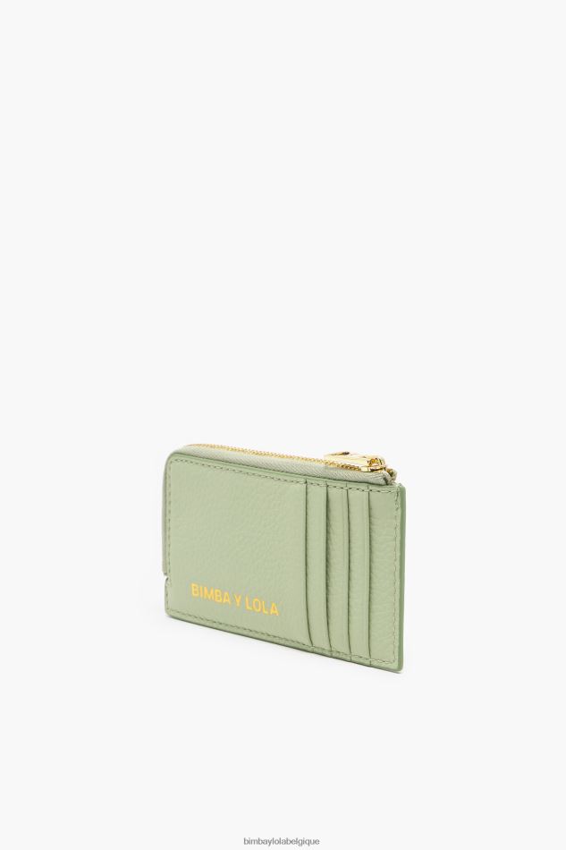 accessoires Bimba Y Lola porte-monnaie rectangulaire en cuir pastel vert HV4486997