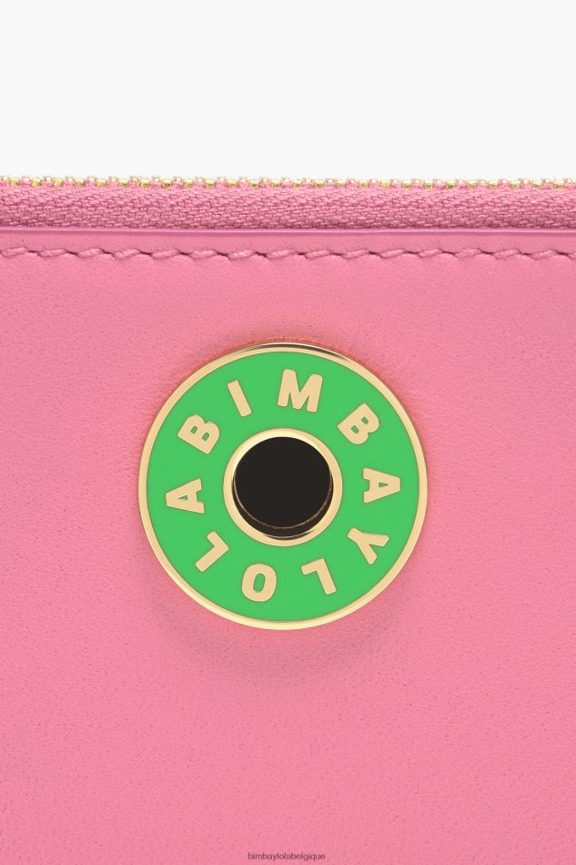 accessoires Bimba Y Lola porte-monnaie rectangulaire en cuir rose HV44861034