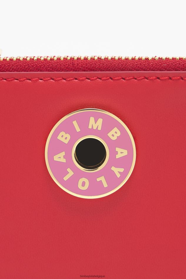 accessoires Bimba Y Lola porte-monnaie rectangulaire en cuir rouge HV44861024