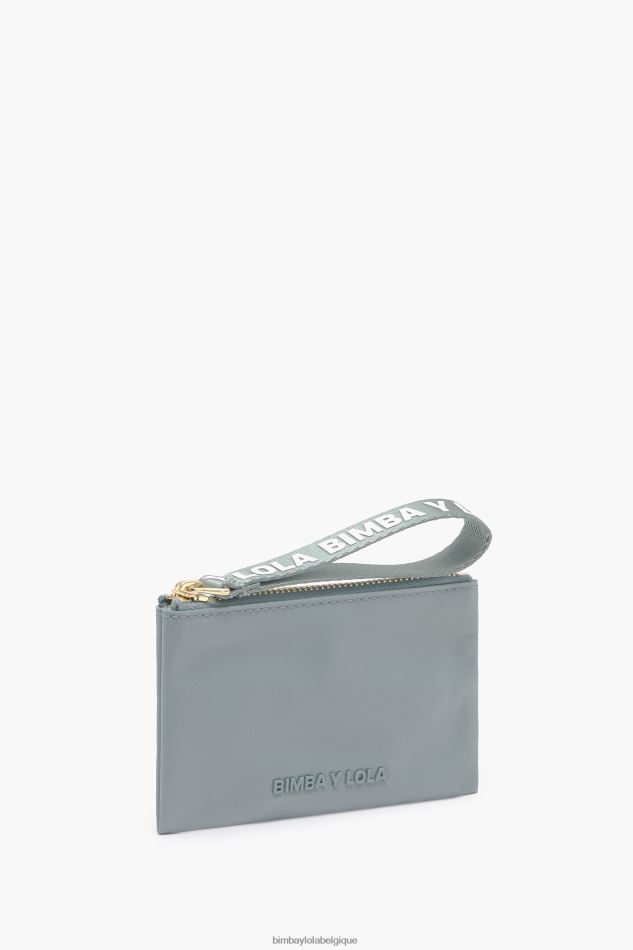 accessoires Bimba Y Lola porte-monnaie rectangulaire en nylon bleu vert HV4486983