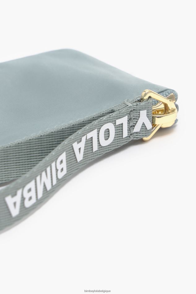 accessoires Bimba Y Lola porte-monnaie rectangulaire en nylon bleu vert HV4486983