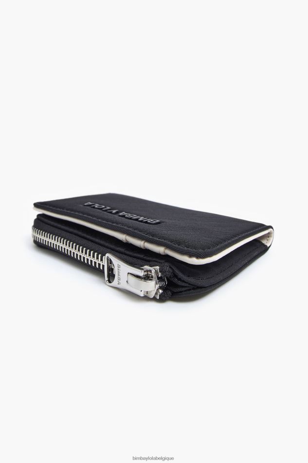 accessoires Bimba Y Lola porte-monnaie rectangulaire en nylon noir HV44861021