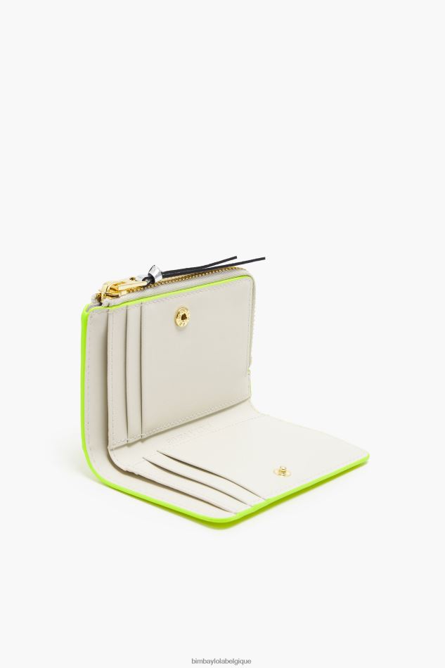 accessoires Bimba Y Lola sac à main en cuir jaune fluo HV44861035