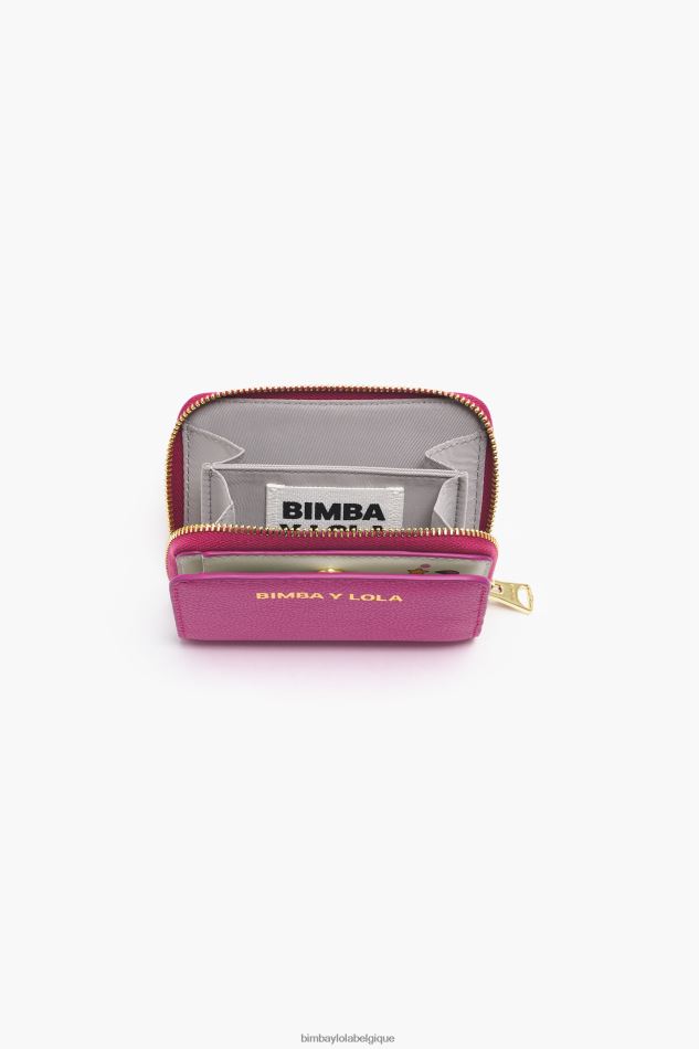 accessoires Bimba Y Lola sac à main à rabat en cuir fuchsia HV4486998