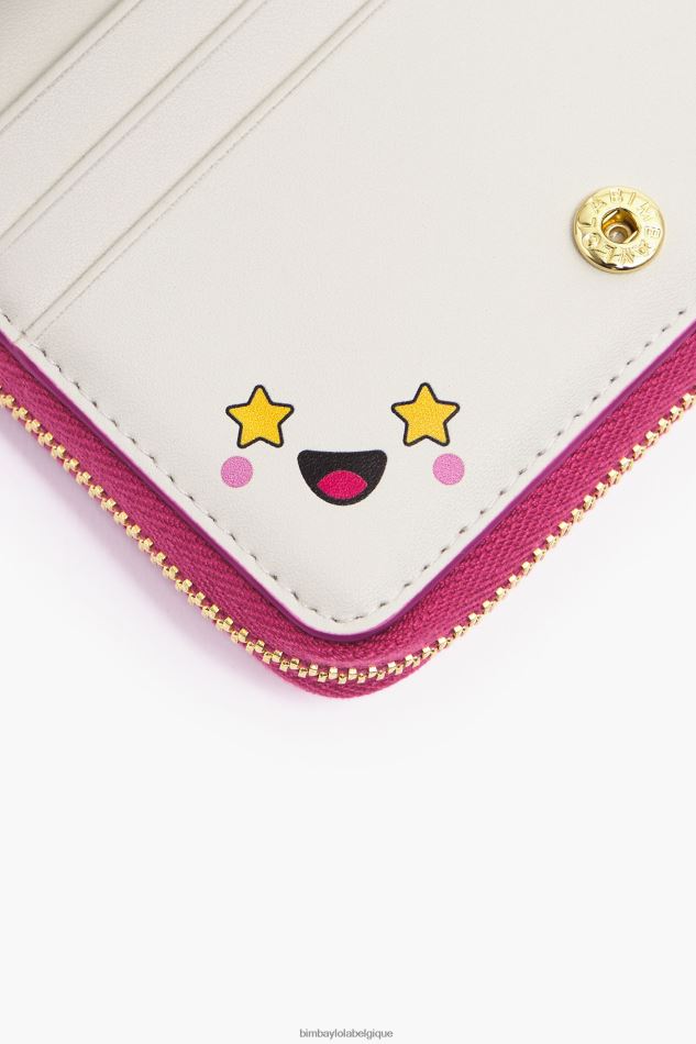accessoires Bimba Y Lola sac à main à rabat en cuir fuchsia HV4486998