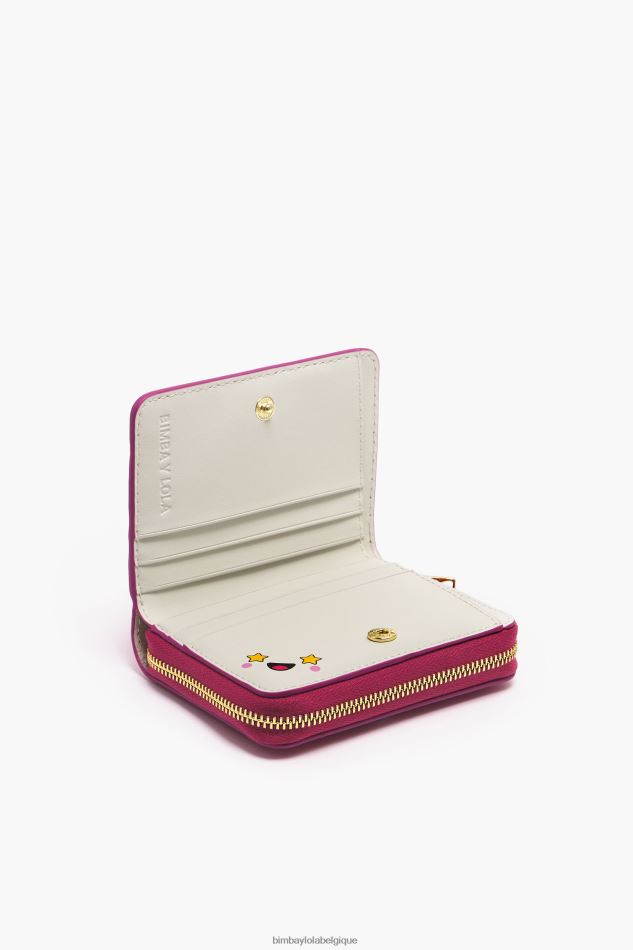 accessoires Bimba Y Lola sac à main à rabat en cuir fuchsia HV4486998