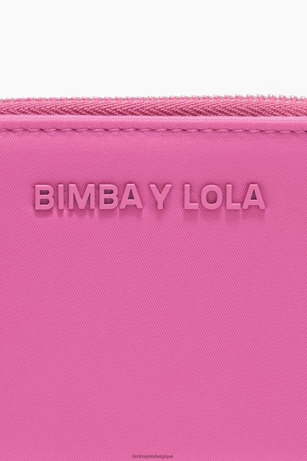 accessoires Bimba Y Lola sac à main à rabat en nylon rose HV44861059
