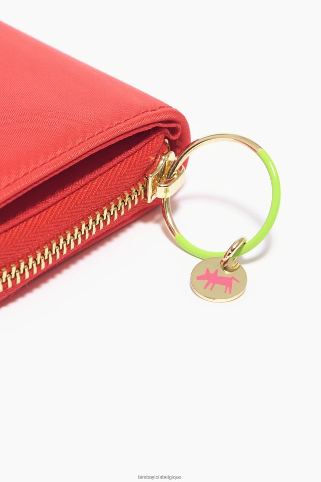 accessoires Bimba Y Lola sac à main à rabat en nylon rouge HV44861057