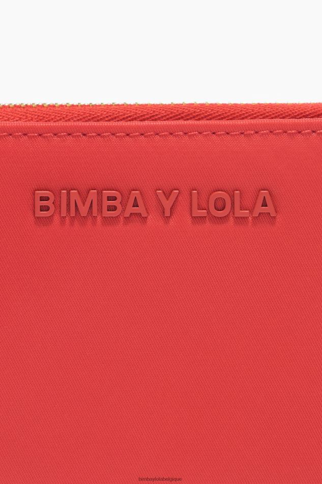 accessoires Bimba Y Lola sac à main à rabat en nylon rouge HV44861057