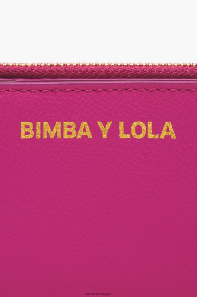 accessoires Bimba Y Lola sac à main rectangulaire en cuir fuchsia HV4486999