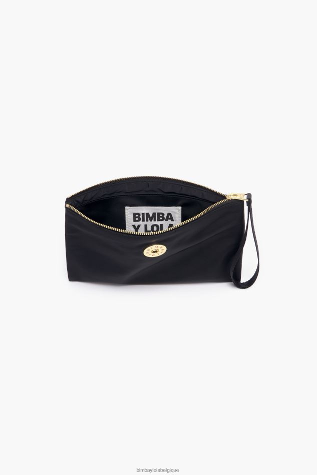 accessoires Bimba Y Lola trousse de maquillage plate en nylon noir HV44861097