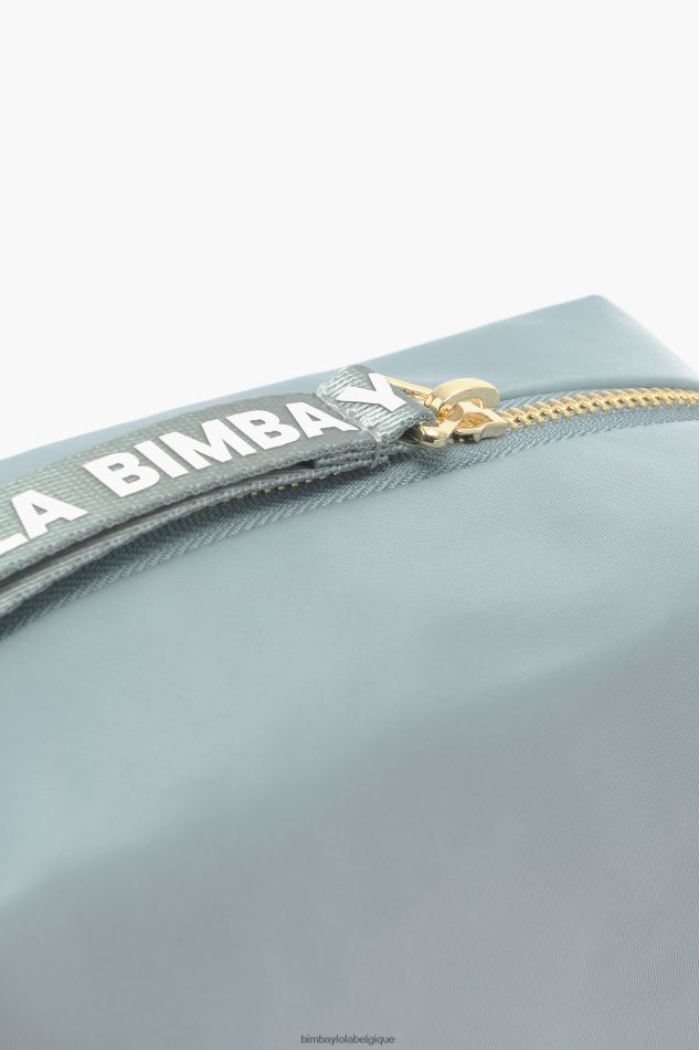 accessoires Bimba Y Lola trousse de maquillage rectangulaire en nylon bleu vert HV44861093