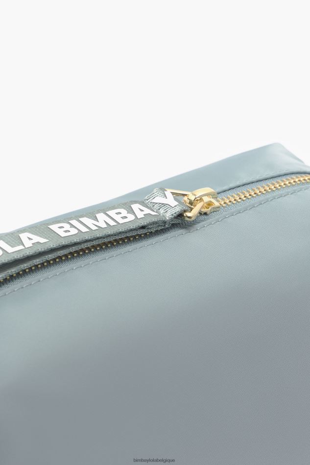 accessoires Bimba Y Lola trousse de maquillage rectangulaire en nylon bleu vert HV44861094