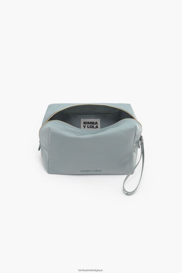 accessoires Bimba Y Lola trousse de maquillage rectangulaire en nylon bleu vert HV44861094