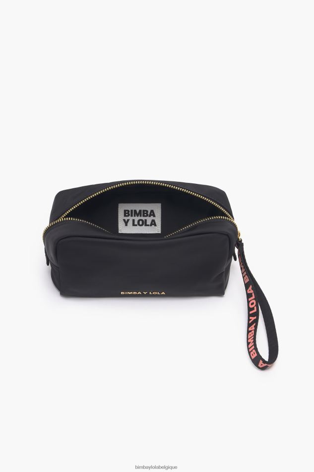 accessoires Bimba Y Lola trousse de maquillage rectangulaire en nylon noir HV44861104