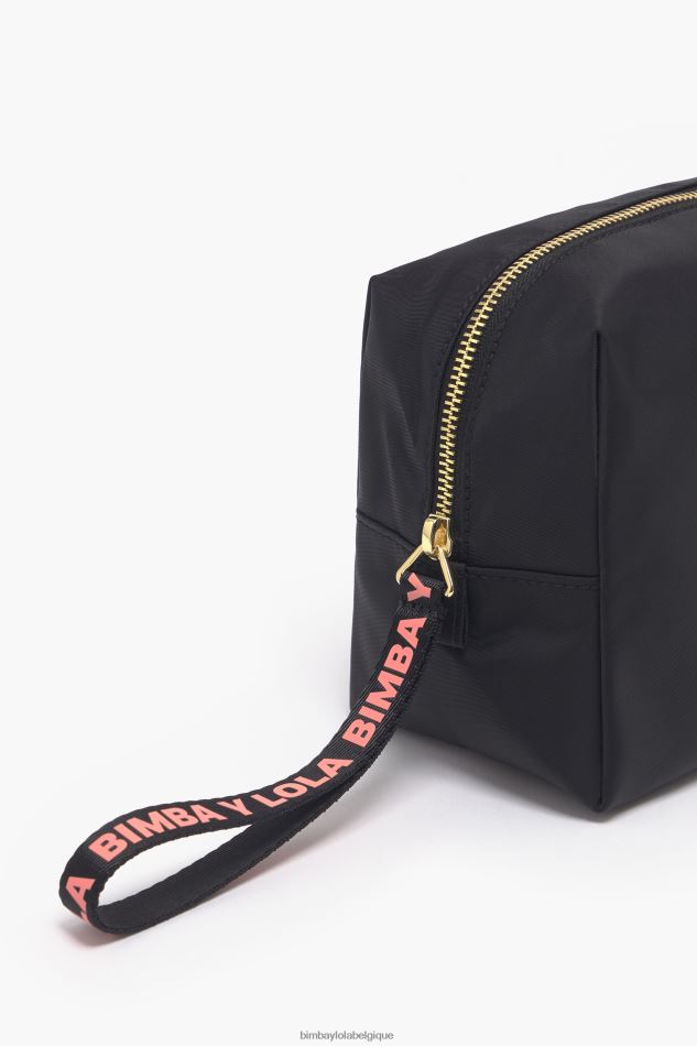 accessoires Bimba Y Lola trousse de maquillage rectangulaire en nylon noir HV44861105