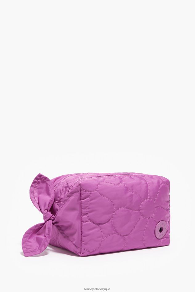 accessoires Bimba Y Lola trousse de maquillage rectangulaire en nylon rose HV44861107