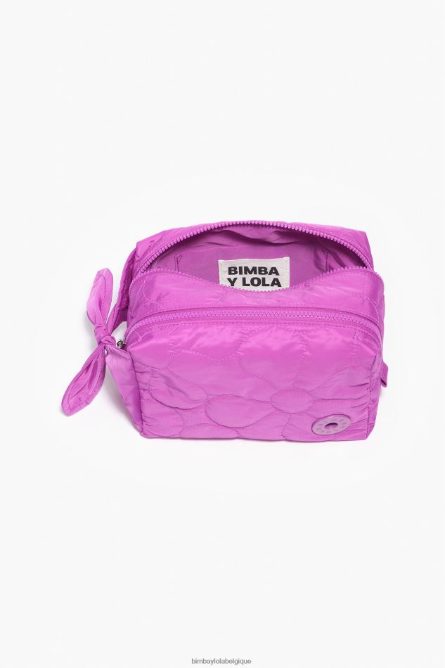 accessoires Bimba Y Lola trousse de maquillage rectangulaire en nylon rose HV44861107