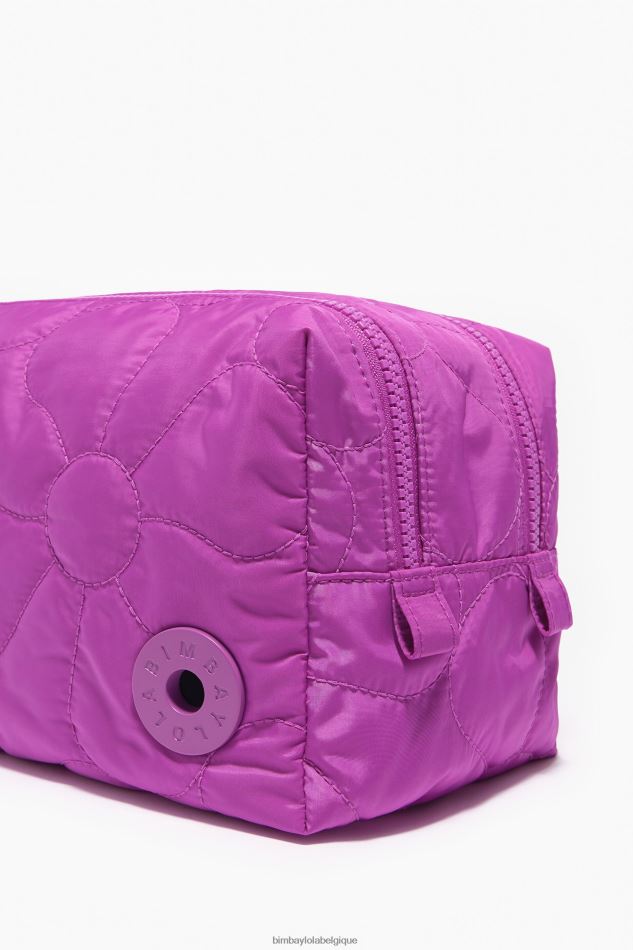 accessoires Bimba Y Lola trousse de maquillage rectangulaire en nylon rose HV44861107