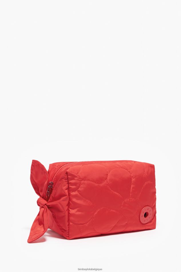 accessoires Bimba Y Lola trousse de maquillage rectangulaire en nylon rouge HV44861108