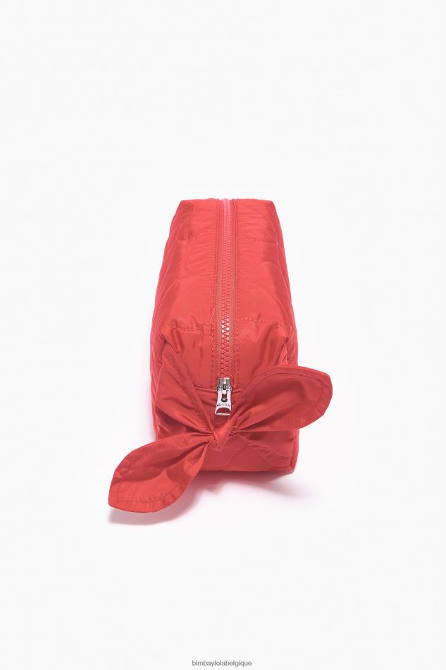 accessoires Bimba Y Lola trousse de maquillage rectangulaire en nylon rouge HV44861108