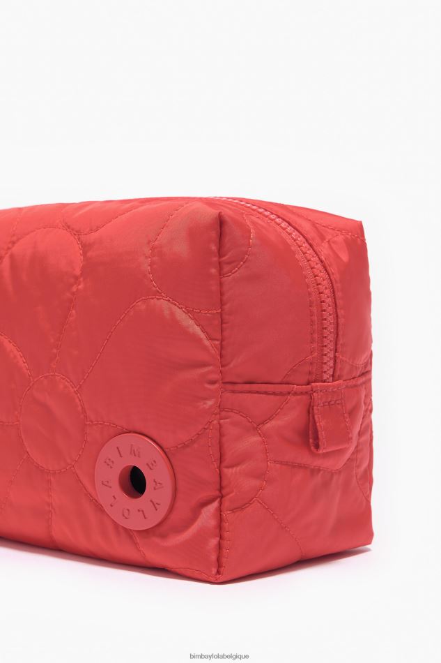 accessoires Bimba Y Lola trousse de maquillage rectangulaire en nylon rouge HV44861108