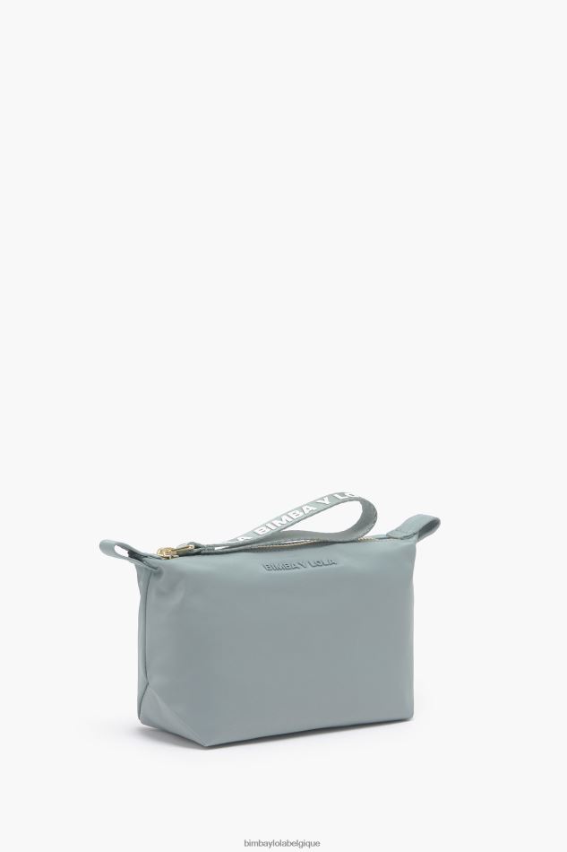 accessoires Bimba Y Lola trousse de maquillage trapèze en nylon bleu vert HV44861091